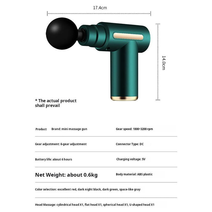 Portable mini massage gun for back, neck and shoulder relaxation