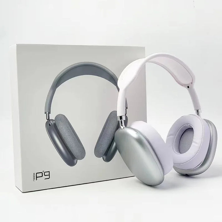 Wireless stereo headset with deep bass and soft ear cushions