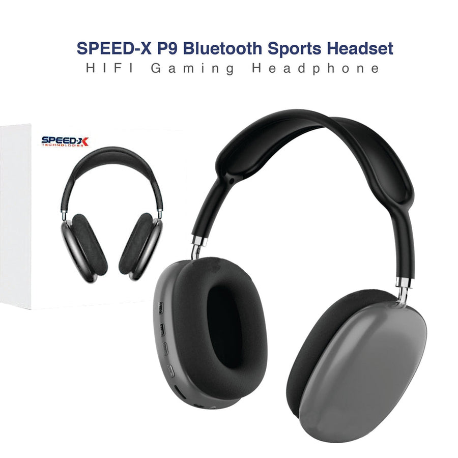 Foldable wireless headset with AUX support