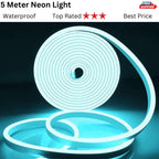 16ft RGB Neon LED Strip Light – Flexible Room Decoration