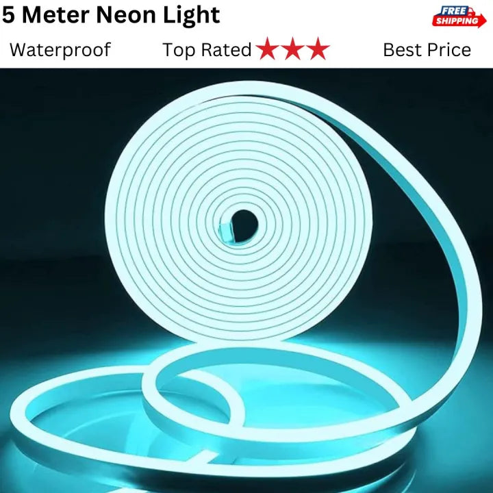 16ft RGB Neon LED Strip Light – Flexible Room Decoration