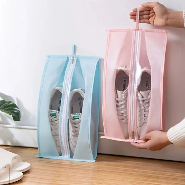 Pack of 10 Travel Shoe Bags – Non-Woven Organizers