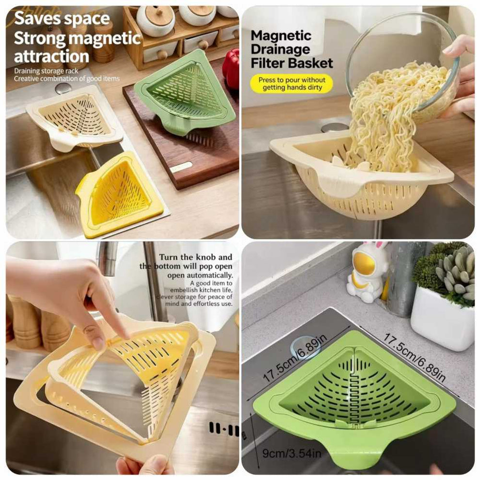 Magnetic corner sink drain basket for kitchen – price in Pakistan